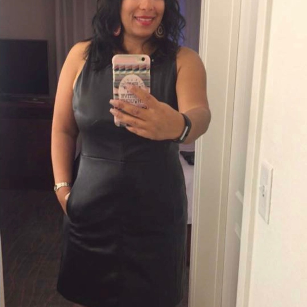 Black “Leather look” dress